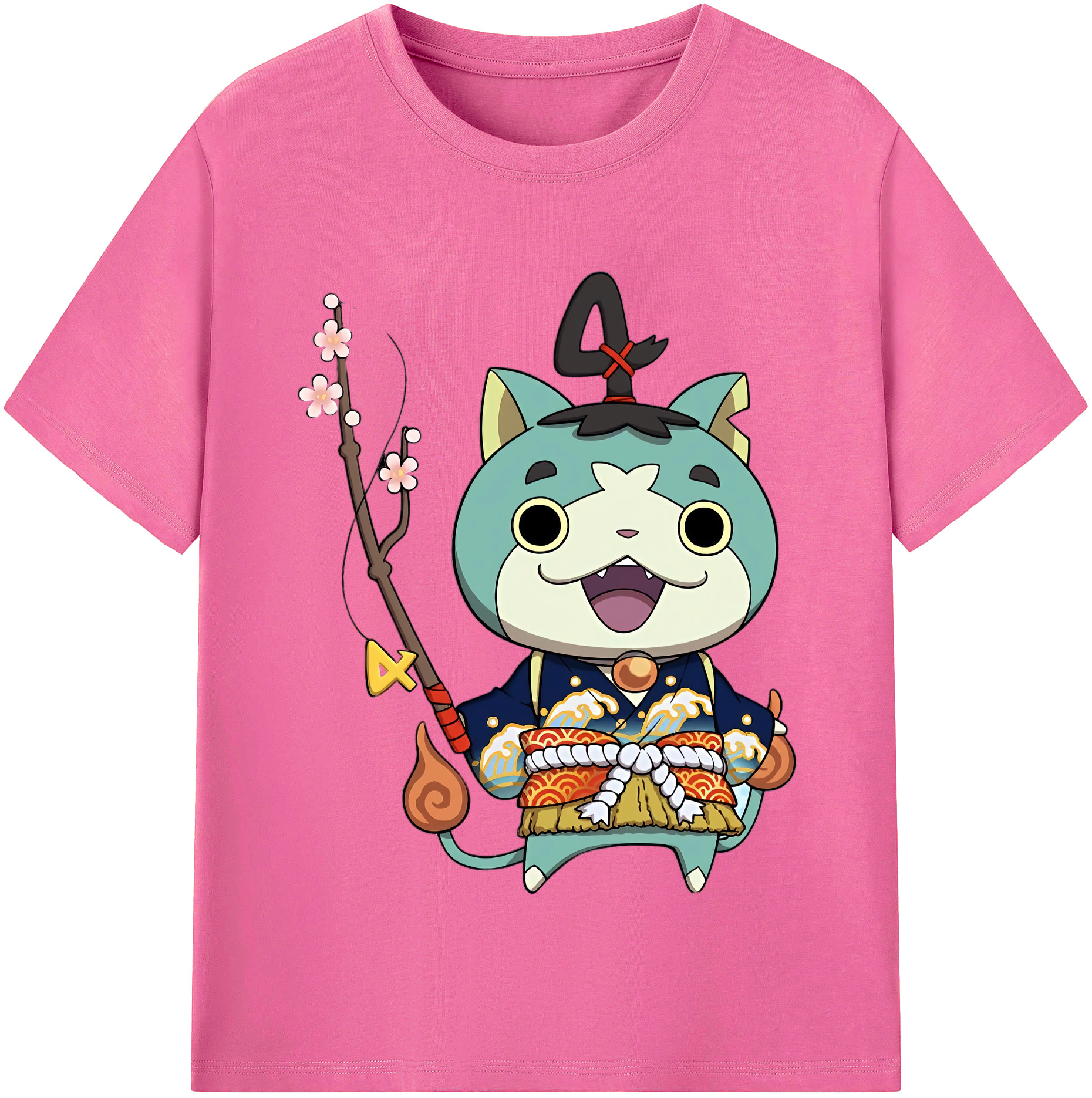 （画像用） 妖怪ウォッチ Yo-kai Watch レディースカジュアルプリントTシャツ（綿100％）